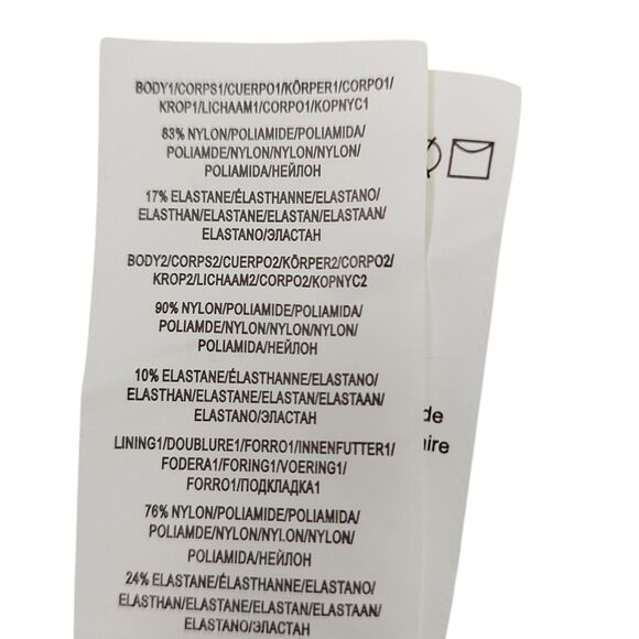 La Blanca Bikini Bottom Womens 16 Black Island Goddess Mid-Waist Sash Band Beach - Picture 9 of 10